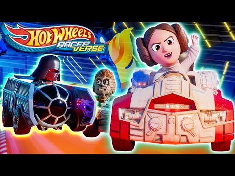 STAR WARS™ Darth Vader and Boba Fett Chase Leia and Chewbacca in the Hot Wheels RacerVerse!