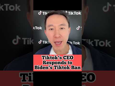 TikTok’s CEO Response to Biden’s TikTok Ban #tiktokban #tiktokbanned #tiktokceo #shouchew