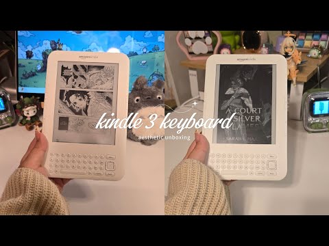 🃏kindle 3 keyboard aesthetic unboxing | is it worth it in 2024?