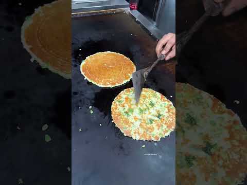 Crazy making of South Indian Dish Uttapam | East Delhi’s Pure Vegetarian Restaurant | #shorts #delhi