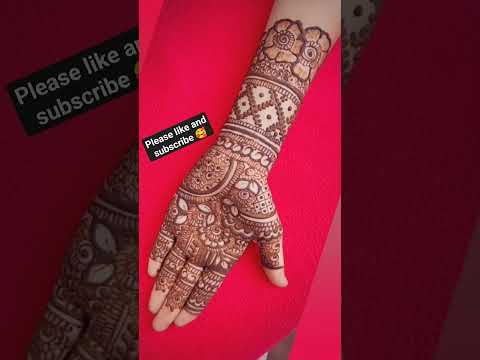 Full hand floral intricate mehndi#mehndi#mahendi#bridalmehndi#shorts#viral#trending#trendingshorts