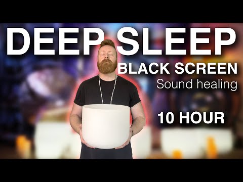 Heal While You Sleep Black Screen | Sound Frequencies For Deep Restful Sleep