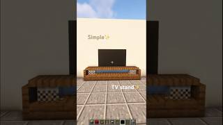 A simple TV stand tutorial #minecraft #minecrafbuilds #minecraftbuildideas