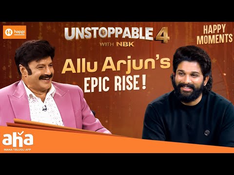 Stylish Star to Icon Star: Allu Arjun's Epic Journey  | Unstoppable with NBK | ahavideoIN