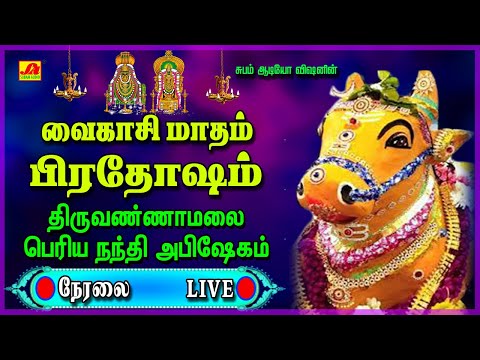 🔴  LIVE வைகாசி மாத  பிரதோஷம் நந்திகேஸ்வரர் அபிஷேகம் மற்றும் ஆராதனை |  PRADHOSHAM  #liveproadhasham