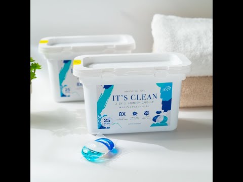 3 In 1 Laundry Capsule 25pods/1box - IT'S CLEAN