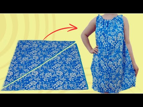 Very Easy Only 1 meter Fabric Cut in 5 minute and Sew only 10 minute ✂️ For Beginners sewing dikiş