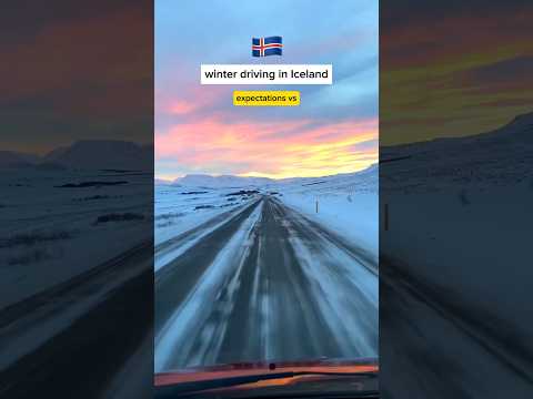 Winter driving in Iceland be like…😅 #iceland