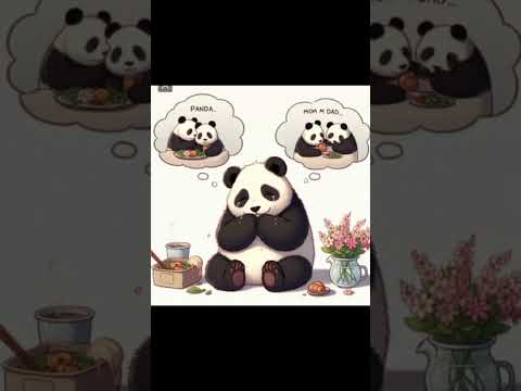 Panda was sad. Panda story #ai #panda #story