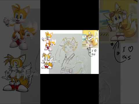 Digital Art Timelapse | Tails fanart