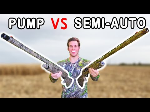 Pump Vs Semi-Auto Shotgun Hunting Challenge!