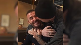 David Beckham Brought To Tears When Son Brooklyn Surprises Him For Birthday