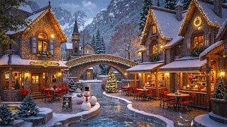 Warm Christmas Jazz Playlists🎄Snowy Village , Quaint Cafés & Festive Cheer for the Perfect Holiday