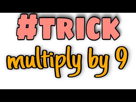 multiply by 9 #shorts #mathstrick #easymaths #multiplytricks