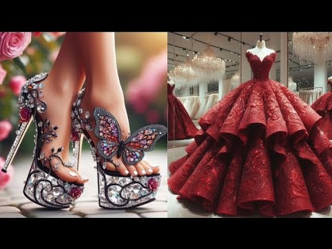 Let's see your wedding gawn with sandal | same colour🫰🎀 #trending #gawn #sandals #video