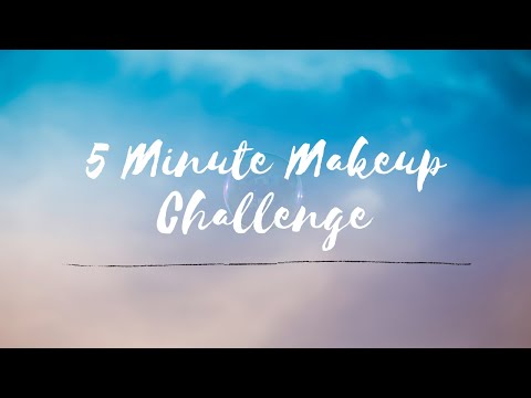 5 minute makeup challenge | vegan natural cosmetics