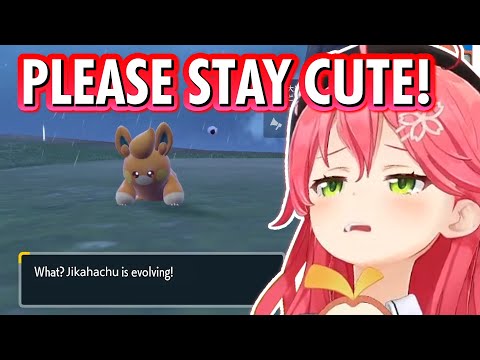 Miko's PTSD Immediately triggered when She saw her Pawmi (Jikahachu) evolving【Hololive】