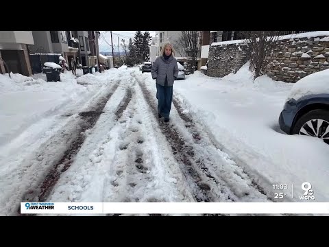 Residents frustrated by unplowed neighborhood street, but Cincinnati says no place for snow