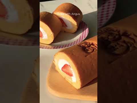 Strawberry Swiss Roll | Japanese Roll Cake | Dojima Roll Cake