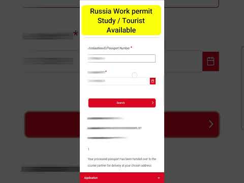 Russia Work Permit /Study/tourist Visa | How To Check Visa Status | Process #russia  #studyvisa