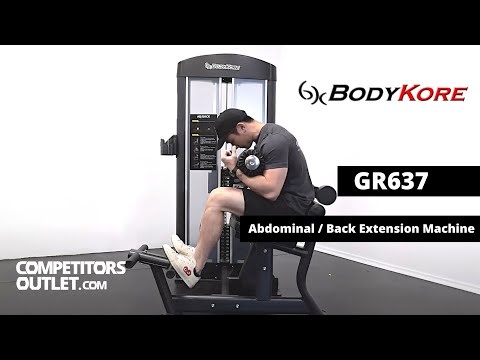 BodyKore Abdominal and Back Extension Machine GR637