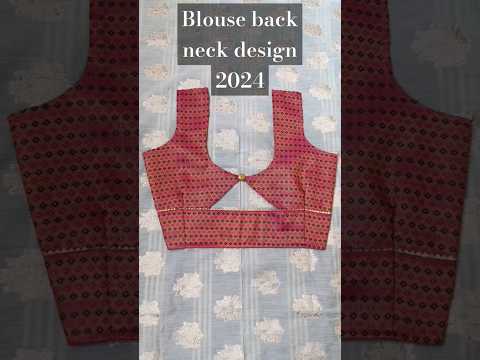 Blouse back neck design 2024 #blouse #blousedesign #fashion #shortvideo