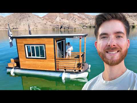 Overnight in our Homemade Houseboat!