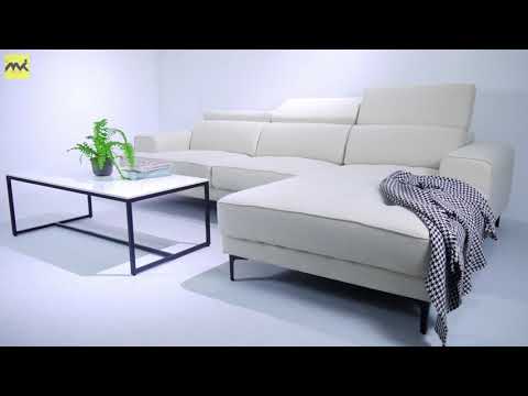 Minimalist L-Shaped Fabric Sofa