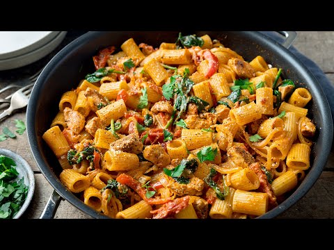 This is based off my most popular recipe on YouTube! | Tuscan Chicken Pasta