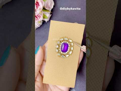 Beautiful Diy Earrings🔥💜 #craft #diycrafts #shorts #viralvideo #trending #earrings