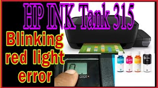 HP INK TANK 315 PRINTER CARTRIDGE PROBLEM.. HOW FIX THIS ERROR.. #hp #printer