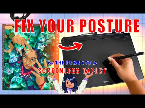 THE POWER OF A SCREENLESS TABLET 💪| UGEE s1060 screenless drawing tablet review