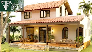 Simple House Design 3-Bedroom Small Farmhouse Idea | 9x11 Meters