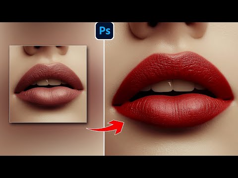 How to colorize your lips easily and realistic way using Photoshop 2024