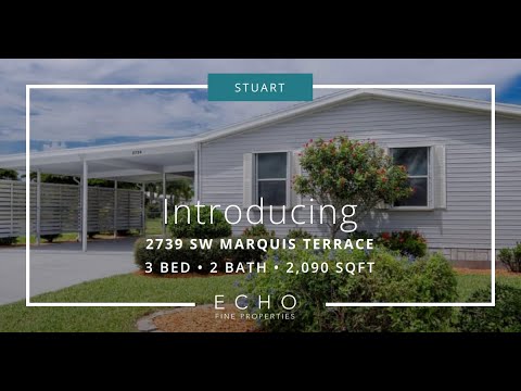 Live the Active Adult Florida Lifestyle in this Sweet Home in St. Lucie Falls in Stuart!