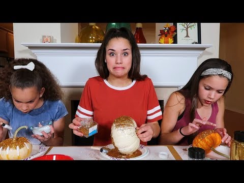 DIY GliTTer Pumpkins! (Haschak Sisters)