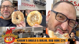 Kossar's Bialy! What the HECK is a BIALY? Think bagel, but NOT!