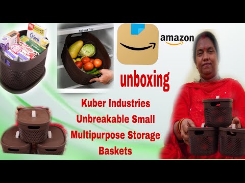 Kuber Industries |  Multipurpose baskets | Storage basket | review|  Small Storage  Box  #amazon