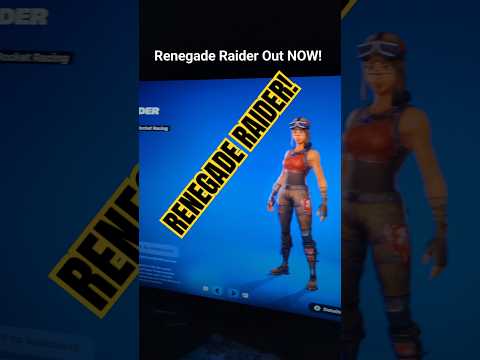 Renegade Raider's RETURN! #fortnite #itemshop #fortniteitemshop #renegaderaider #renegade #gaming