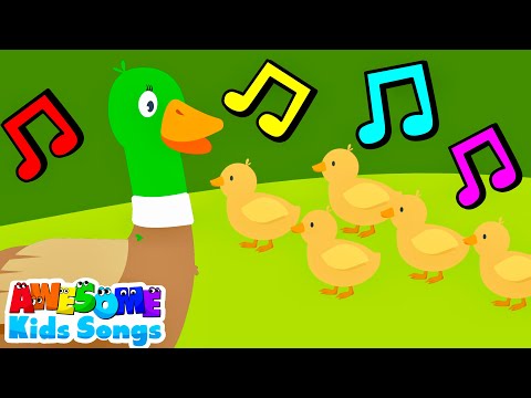 Five Little Ducks | Fun Nursery Rhymes #AwesomeKidsSongs