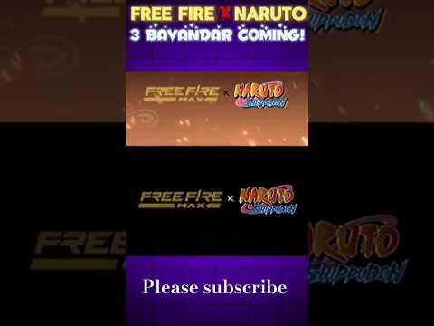 Free fire x naruto || free fire naruto collaborate || free fire india #freefire #viralvideo #shorts