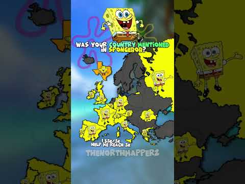 Was your country mentioned in SpongeBob? #history #mapper #map #mapping #geography #viral #europe