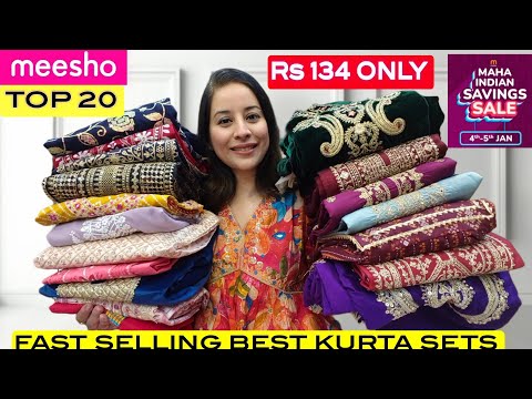 👉 Meesho 20 TOP SELLING Kurti/Kurta Dupatta set/Cord Set Haul Starting 134 #meesho #meeshohaul #haul