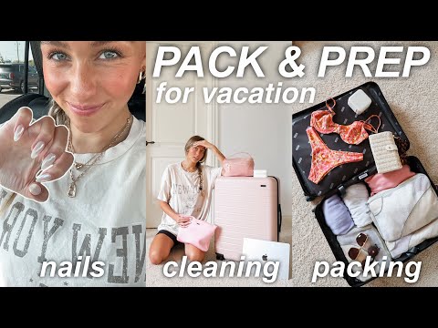 PACK, PREP & GLOW UP! cleaning my room, nails, shopping, packing