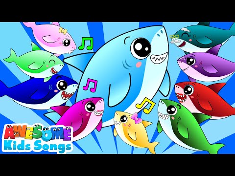 Baby Shark Family Song | Learn Family Members | Fun Dance Music for Kids #AwesomeKidsSongs