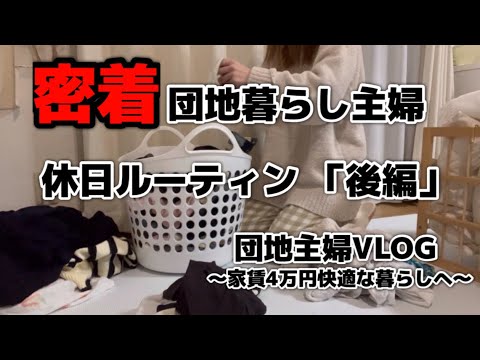 【団地主婦VLOG】休日ルーティン/後編/主婦/家事