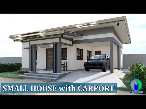 Small House Design with carport (80sqm) Elevated House