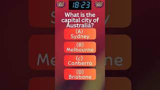 What is the capital city of Australia? #quiz #quiznight #quiztime #shorts