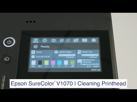 SureColor V1070 | How to Perform a Printhead Cleaning