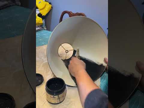 Copper & Black Lamp Makeover |#dixiebellepaint